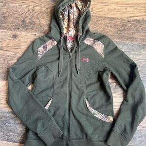 Under Armour Women's Olive Camo Accent Hoodie